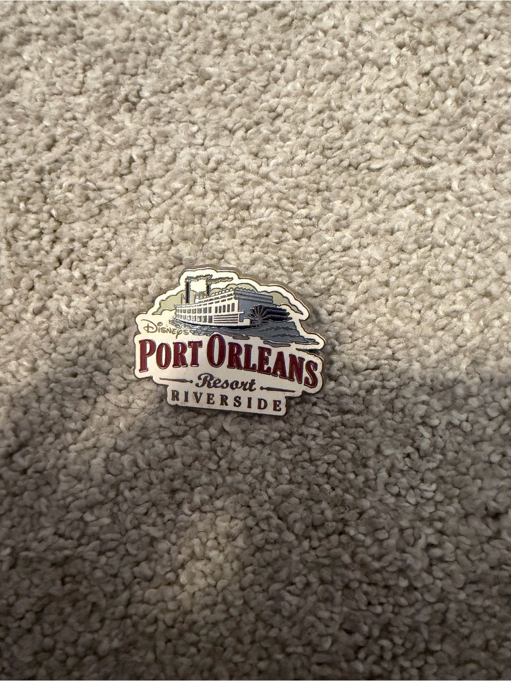 Disney Port Orleans Riverside Resort Pin - Cream and Red